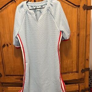Stylish Blue and Red Women's Dress